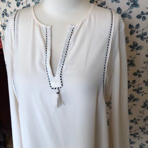 J. Crew cream blouse